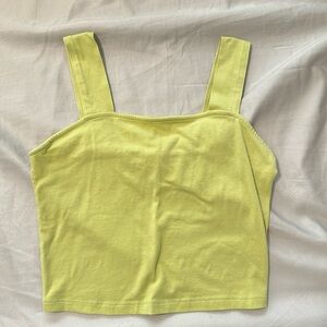 lime green crop top